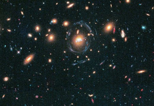 Droplets of star formation and two merging galaxies in SDSS J1531 3414